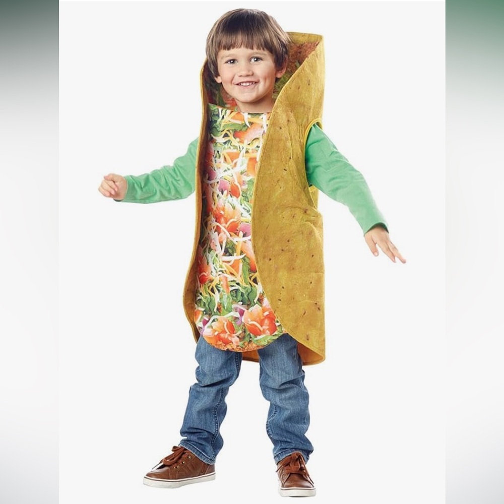 Seasons- Toddler Tasty Taco Roleplay Costume
Size 3T-4T